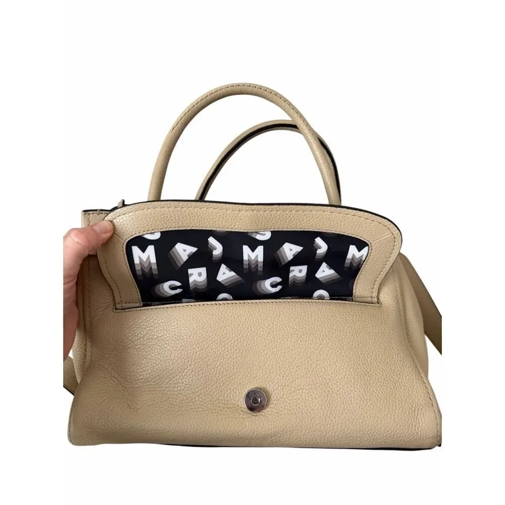 Mark‎ Jacobs Satchel Bag Lock That Leather Cream